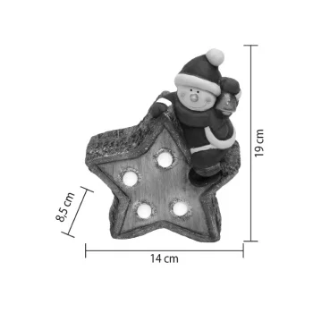 Novogodišnja svetleća keramička dekoracija sneško KDC19-1 Novogodišnja svetleća keramička dekoracija sneško KDC19-1